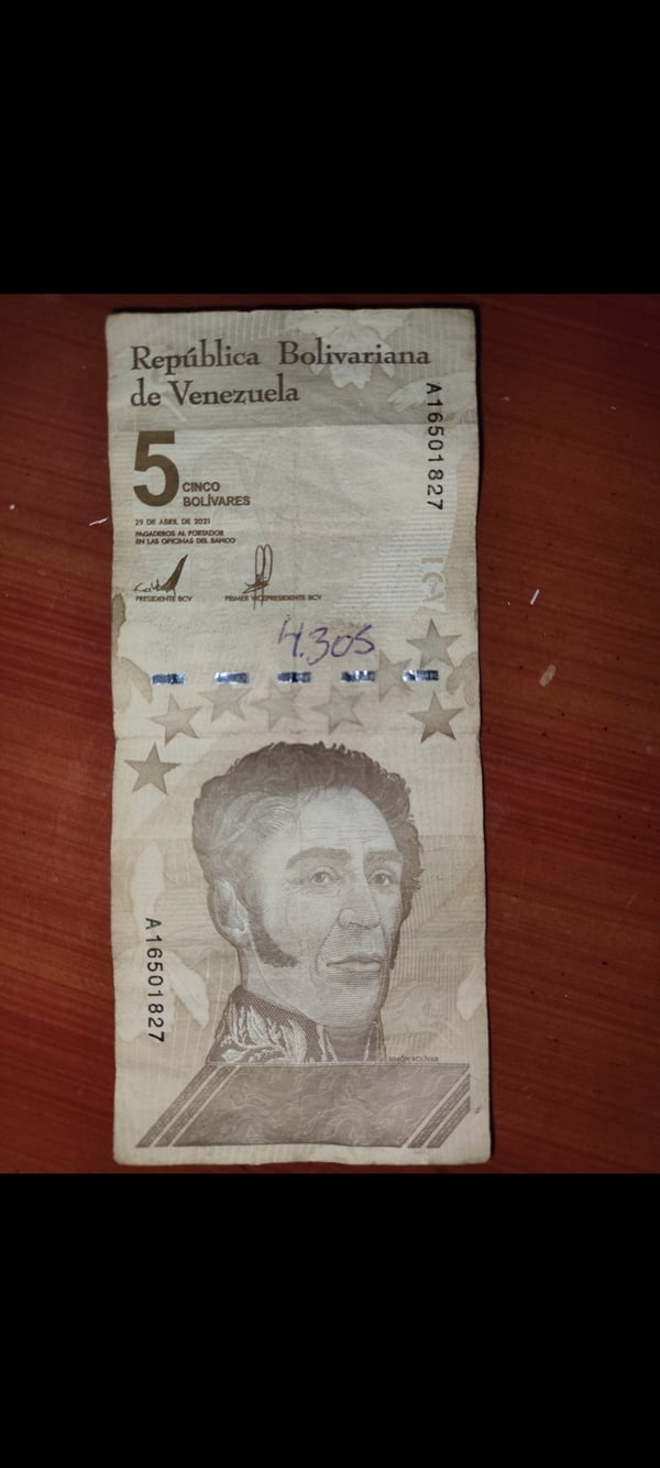 Billete venezolano