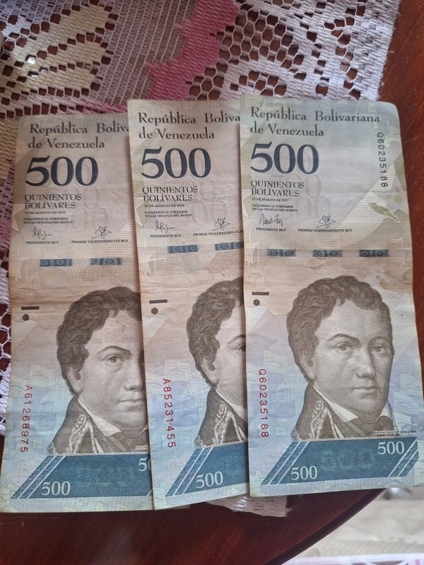 Billetes 500 año 2016
