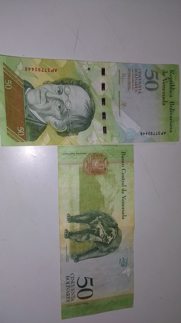 Billetes de 50 venezolanos