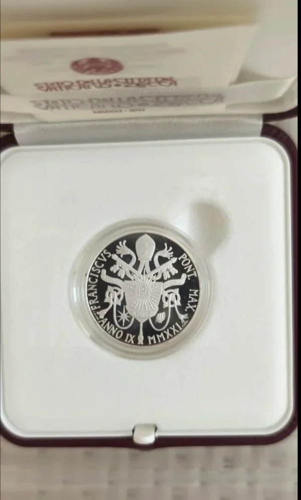 Moneda Plata Vaticano 2021