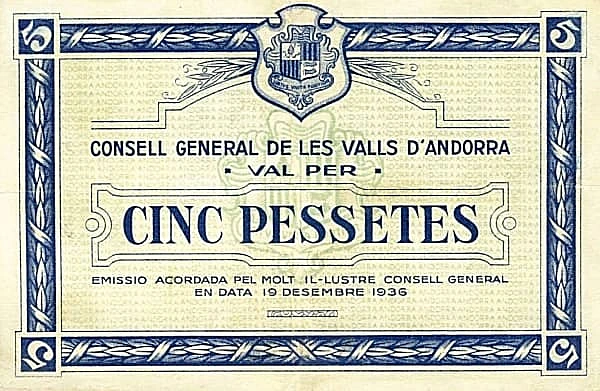 5 Pessetes