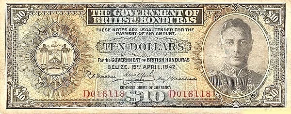 10 Dollars George VI