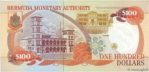 100 Dollars Elizabeth II 2 lines