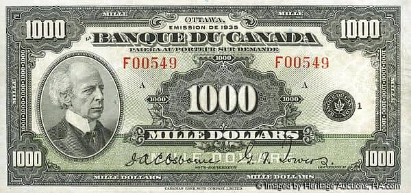 1000 Dollars French