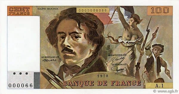 100 Francs Delacroix