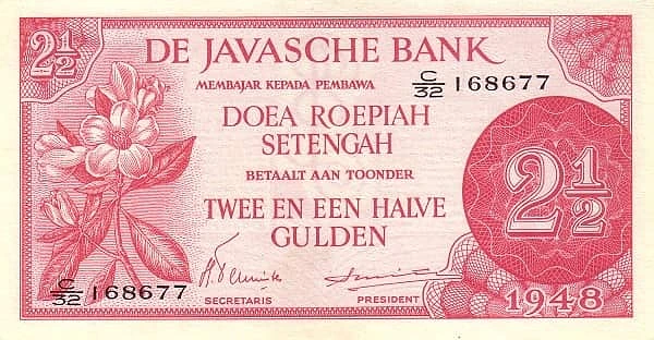 2½ Roepiah/Gulden