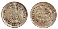 1/2 décimo 1867-1878 - Chile