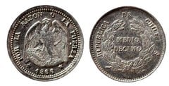 1/2 décimo 1865-1866 - Chile