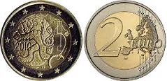 2 euro (150. rocznica wybicia monety Finlandii) 2010 - Finlandia