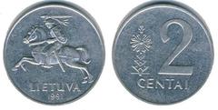 2 centai 1991 - Litwa