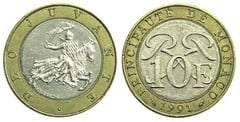 10 francs 1989-2000 - Monako