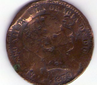 Zdjęcie 1 Niezidentyfikowana moneta: alfonso 12