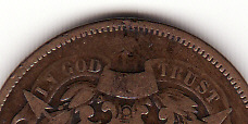 Zdjęcie 2 Niezidentyfikowana moneta: Moneda de 2 cents de EE.UU. 1864