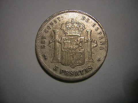 Zdjęcie 2 Niezidentyfikowana moneta: Alfonso XIII 1888